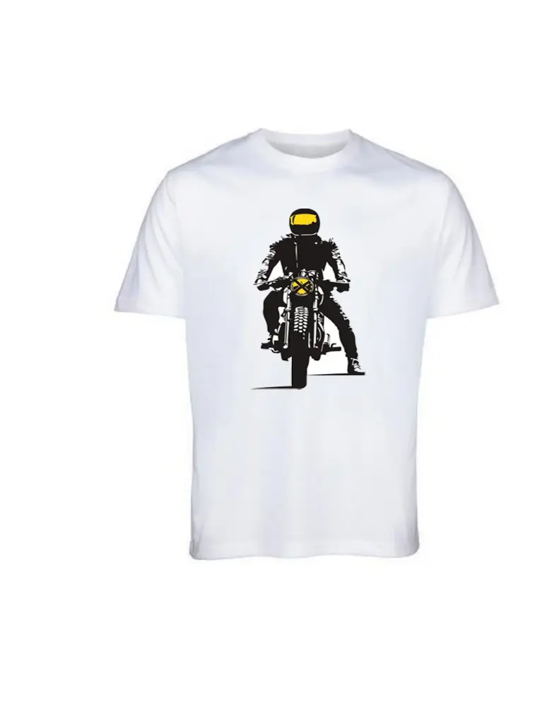 WEARROZ BIKE MAN PRINTED ROUND NECK T SHIRT FOR MEN